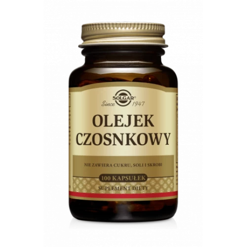 Solgar - Olejek czosnkowy - 100 kapsułek Solgar - Olejek czosnkowy - 100 kapsułek